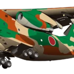 【航空自衛隊】輸送ヘリコプター C-1のイラスト。