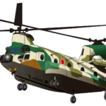 【陸上自衛隊】輸送ヘリコプター CH-47のイラスト。