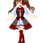【職業】アイドルのイラスト。(female idol)