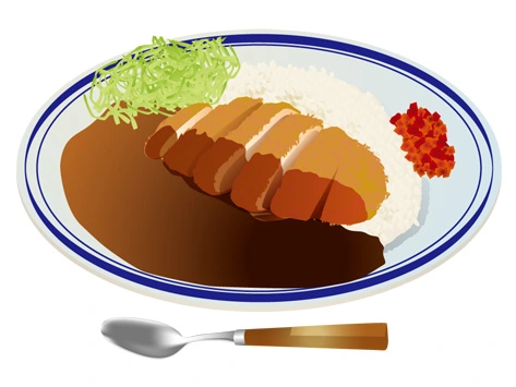 無料イラスト/フリー素材,free illustration,商用利用可能,commercial use,かわいいイラスト,a cute illustration,Katsu Curry,日本料理,カツカレー,カレーライス,とんかつ,海軍,ai,インド料理