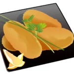 【スペイン料理】クロケッタス・デ・ハモンのイラスト。