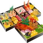【日本料理】おせち料理の無料イラスト02。