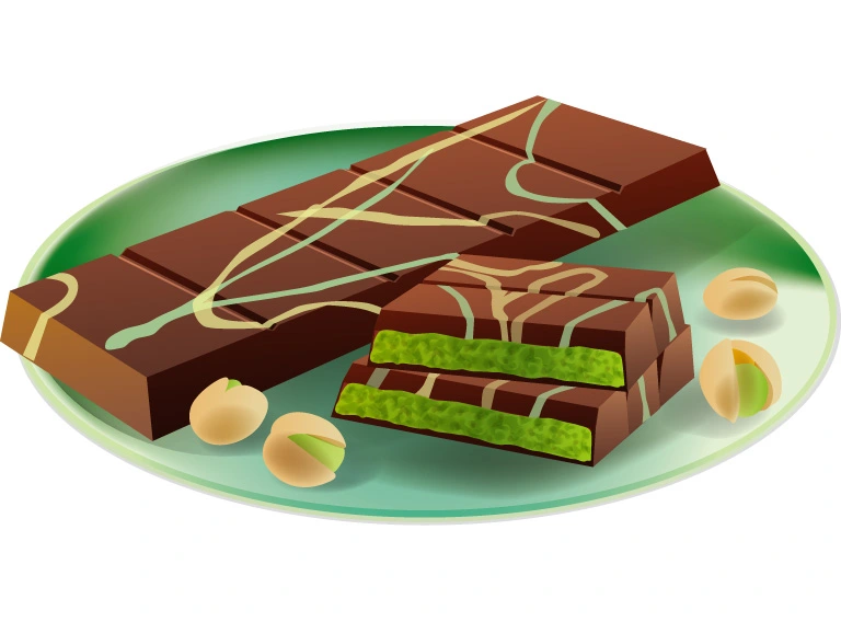 ドバイチョコレート (Dubai Schokolade)のイラスト